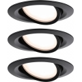 Paulmann 93080 - CONJUNTO 3xLED/6W IP23 Luminária de embutir para banheiro regulável COIN 230V