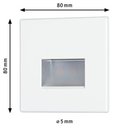 Paulmann 93093 - LED/1,2W Iluminação de escada EDGE 230V