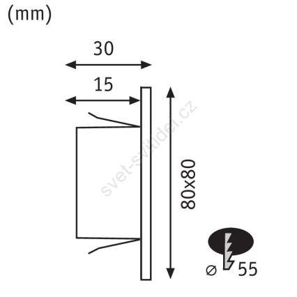 Paulmann 93094 - LED/1,2W Iluminação de escada EDGE 230V