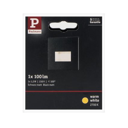 Paulmann 93094 - LED/1,2W Iluminação de escada EDGE 230V