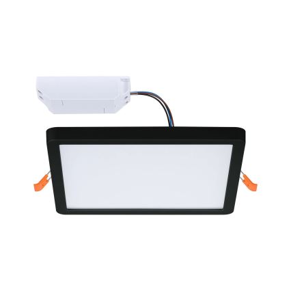 Paulmann 93101 - Candeeiro LED embutido AREO 13W IP44 para casa de banho, 230V, 2000/3000/4000K, 17,5x17,5 cm, preto