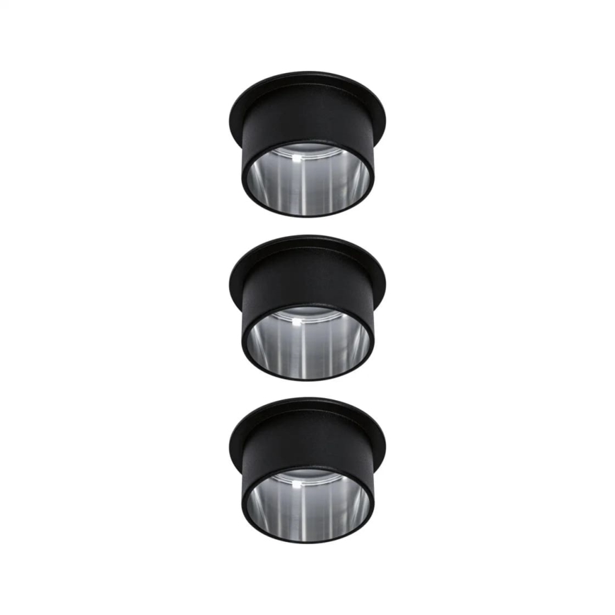 Paulmann 93383 - CONJUNTO 3xLED/6W IP44 Foco de encastrar de casa de banho com regulação GIL 230V