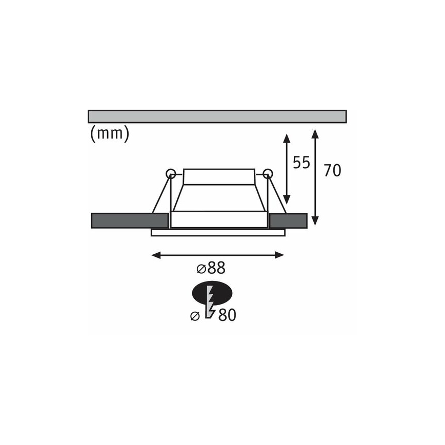 Paulmann 93404 - SADA 3xLED/6,5W IP44 Foco de encastrar de casa de banho com regulação COLE 230V