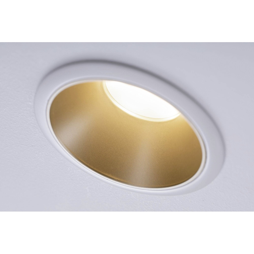 Paulmann 93406 - CONJUNTO 3xLED/6,5W IP44 Foco de encastrar de casa de banho com regulação COLE 230V