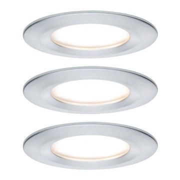 Paulmann 93462 - CONJUNTO 3xLED/6W IP44 Iluminação embutida de casa de banho NOVA 230V