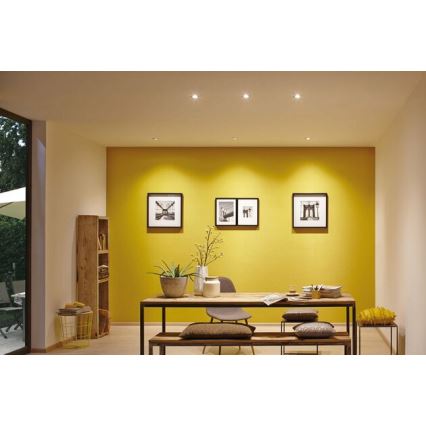 Paulmann 93483 - CONJUNTO 3xLED/6,5W IP23 Foco de encastrar de casa de banho com regulação NOVA 230V