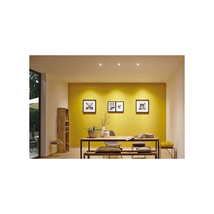 Paulmann 93483 - CONJUNTO 3xLED/6,5W IP23 Foco de encastrar de casa de banho com regulação NOVA 230V