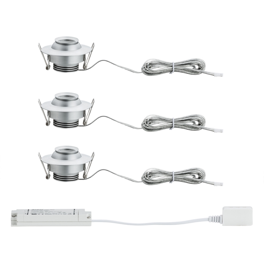 Paulmann 93579 - CONJUNTO 3xLED/3,8W Foco de encastrar PREMIUM 230V