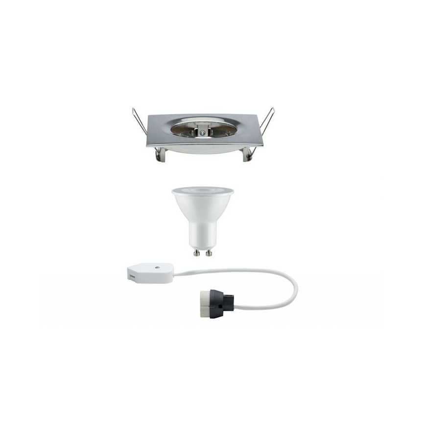 Paulmann 93611 - LED-GU10/7W IP44 Iluminação embutida de casa de banho com regulação NOVA 230V