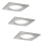 Paulmann 93615 - CONJUNTO 3x LED/7W IP44 Focos de encastrar para casa de banho com regulação 230V