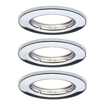 Paulmann 93853 - CONJUNTO 3xLED-GU10/4,5W Luz embutida STARR 230V