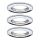 Paulmann 93853 - CONJUNTO 3xLED-GU10/4,5W Luz embutida STARR 230V