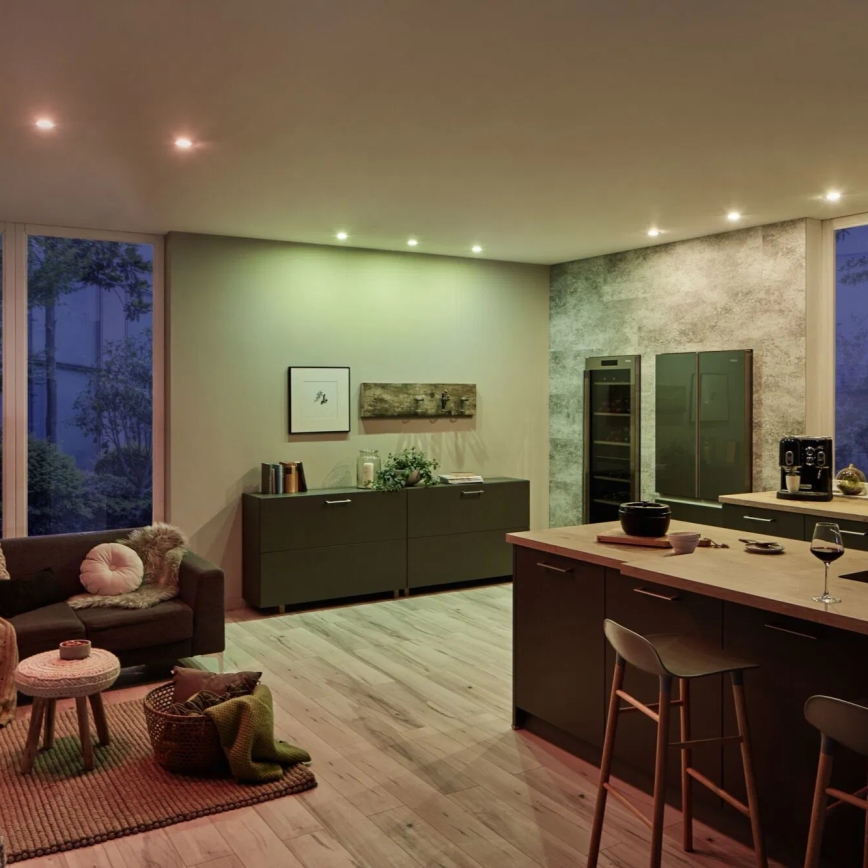 Paulmann 93940 -CONJUNTO 3x LED RGBW/2W IP23 Luzes de encastrar na casa de banho reguláveis 230V