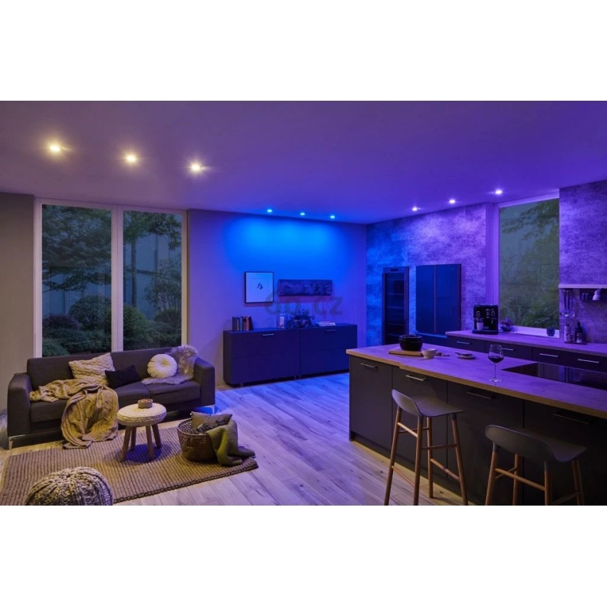 Paulmann 93940 -CONJUNTO 3x LED RGBW/2W IP23 Luzes de encastrar na casa de banho reguláveis 230V