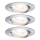 Paulmann 93943 - Conjunto 3x LED/6,8W IP23 regulável, luminária de embutir para casa de banho COIN 230V