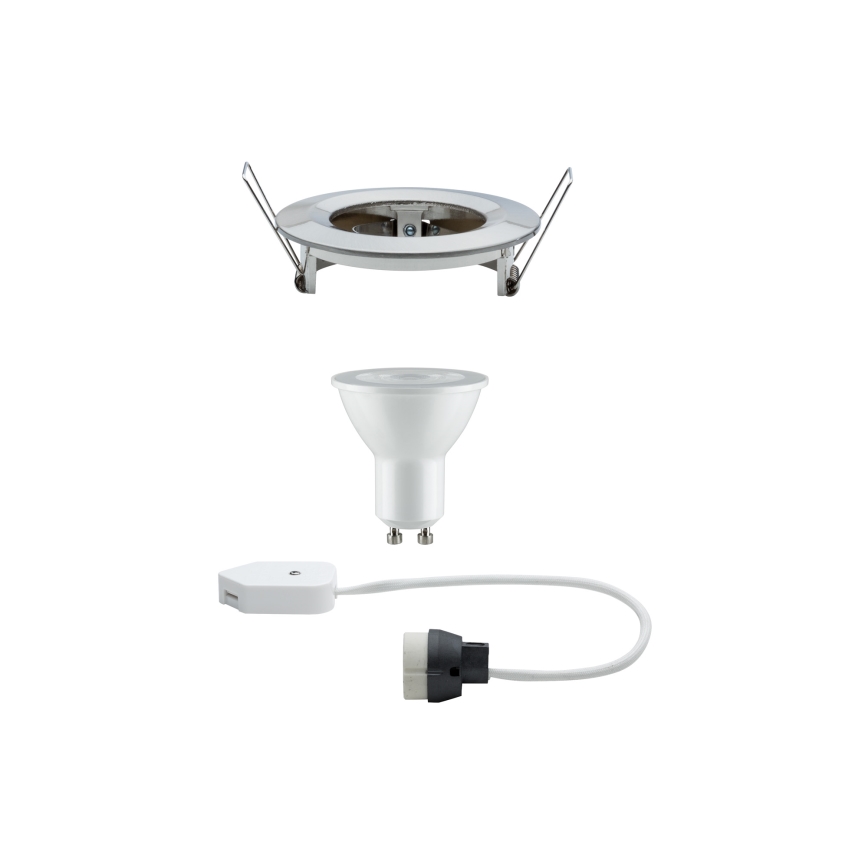 Paulmann 93959 - LED-GU10/7W IP44 Iluminação para casa de banho com regulação NOVA 230V
