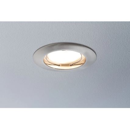 Paulmann 93976 - CONJUNTO 3xLED/6,8W IP44 Iluminação embutida para casa de banho COIN 230V