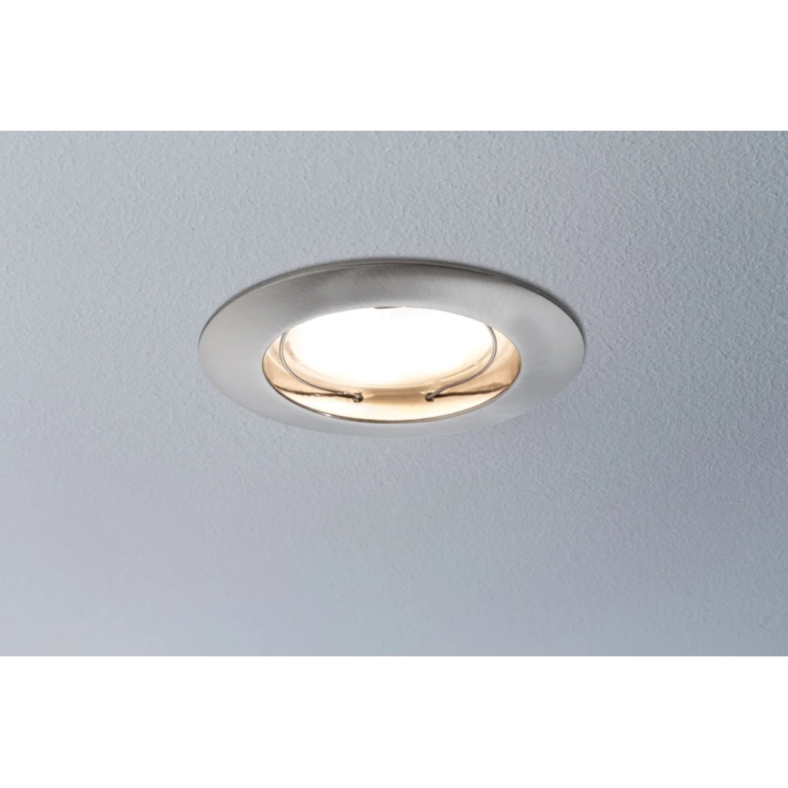 Paulmann 93976 - CONJUNTO 3xLED/6,8W IP44 Iluminação embutida para casa de banho COIN 230V