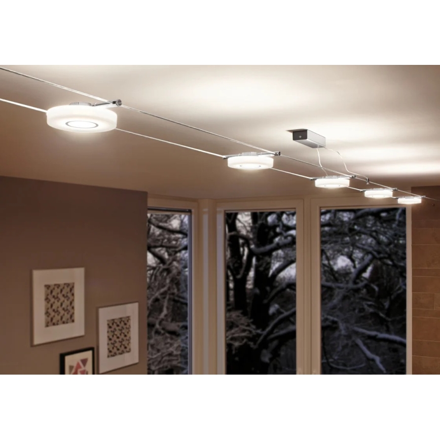 Paulmann 94090 - LED/4W Foco para um sistema de cordas DISC 12V branco