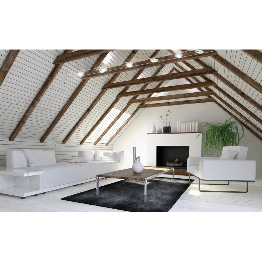 Paulmann 94106 - CONJUNTO 6xLED/4W Foco para um sistema de cordas ROUNDMAC 230V branco
