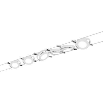 Paulmann 94106 - CONJUNTO 6xLED/4W Foco para um sistema de cordas ROUNDMAC 230V branco
