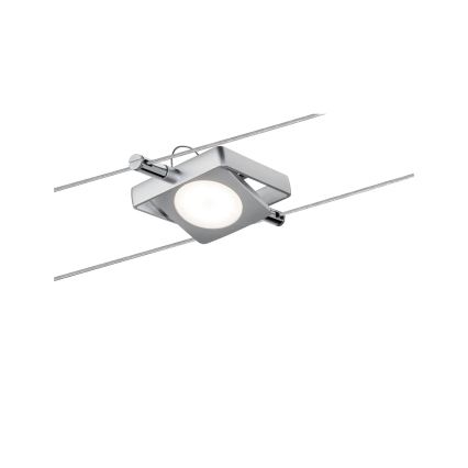 Paulmann 94107 - Conjunto 4xLED/4,3W spot para sistema de cabos MAC 230V, cromado mate