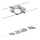 Paulmann 94107 - Conjunto 4xLED/4,3W spot para sistema de cabos MAC 230V, cromado mate
