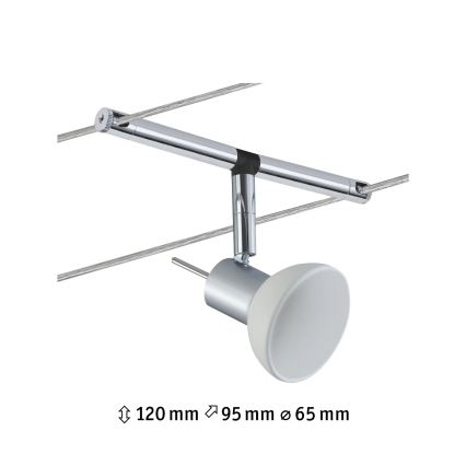 Paulmann 94131 - 1xGU5,3/10W Foco para sistema de carril SHEELA 12V cromado brilhante