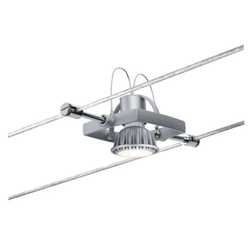 Paulmann 94132 - 1xGU5,3/10W Foco para sistema de carril MAC 12V cromado mate