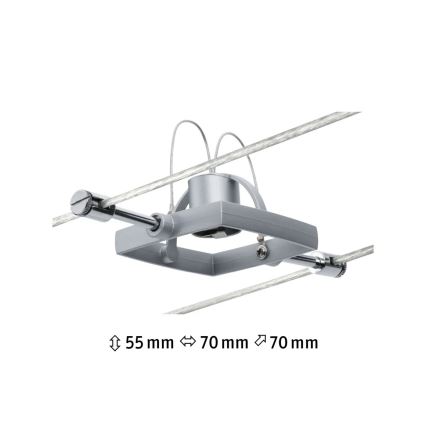 Paulmann 94132 - 1xGU5,3/10W Foco para sistema de carril MAC 12V cromado mate