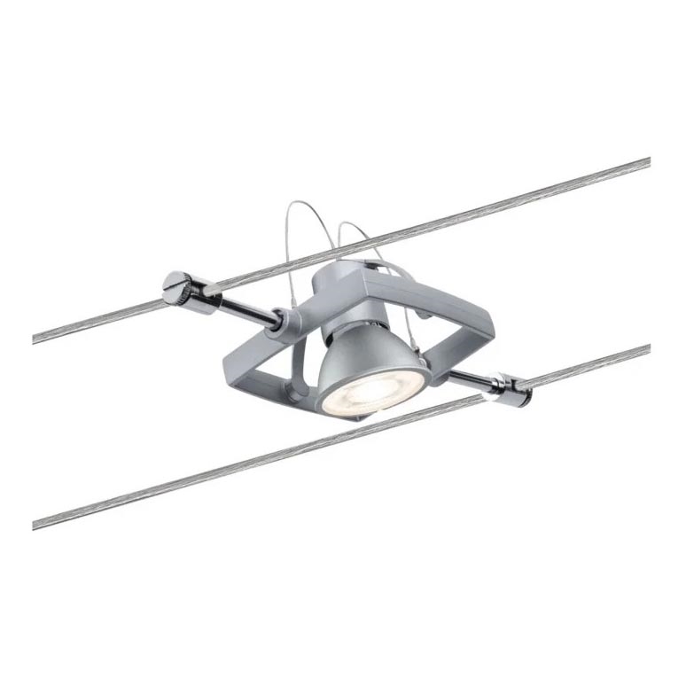 Paulmann 94132 - 1xGU5,3/10W Foco para sistema de carril MAC 12V cromado mate