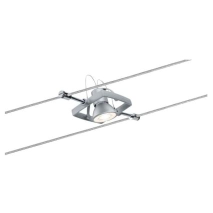 Paulmann 94133 - CONJUNTO 5xGU5,3/10W Foco para um sistema de cordas MAC 230V cromado mate