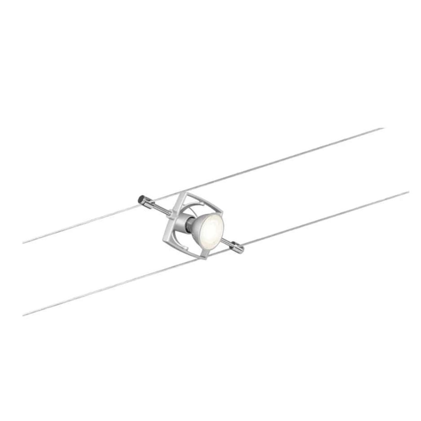 Paulmann 94133 - CONJUNTO 5xGU5,3/10W Foco para um sistema de cordas MAC 230V cromado mate