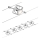 Paulmann 94133 - CONJUNTO 5xGU5,3/10W Foco para um sistema de cordas MAC 230V cromado mate