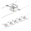 Paulmann 94133 - CONJUNTO 5xGU5,3/10W Spot para sistema de cable MAC 230V cromo mate