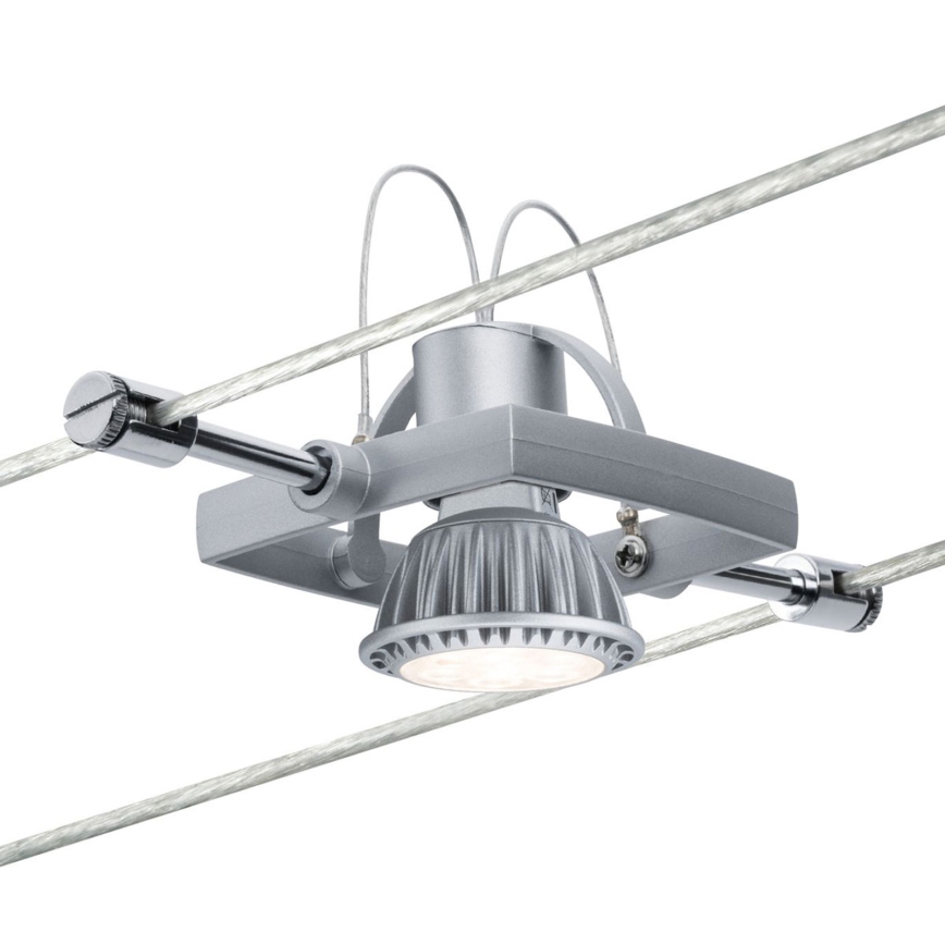 Paulmann 94134 - CONJUNTO 5xGU5,3/10W Foco para um sistema de cordas MAC 230V branco