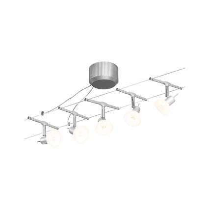 Paulmann 94136 - CONJUNTO 5xGU5,3/10W Foco para sistema de carril SHEELA 230V cromado brilhante