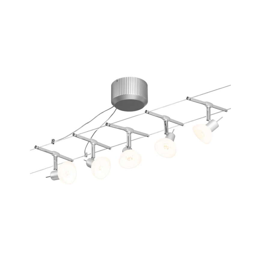 Paulmann 94136 - CONJUNTO 5xGU5,3/10W Foco para sistema de carril SHEELA 230V cromado brilhante