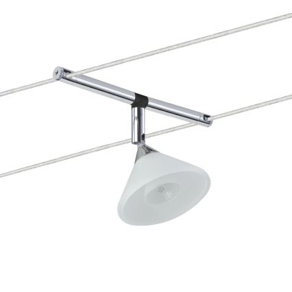 Paulmann 94138 - 1xGU4/10W Foco para sistema de carril COLMAR 12V branco/cromado brilhante