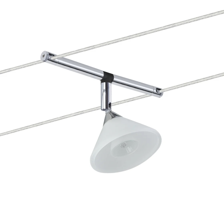 Paulmann 94138 - 1xGU4/10W Foco para sistema de carril COLMAR 12V branco/cromado brilhante