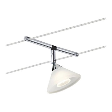Paulmann 94138 - 1xGU4/10W Foco para sistema de carril COLMAR 12V branco/cromado brilhante