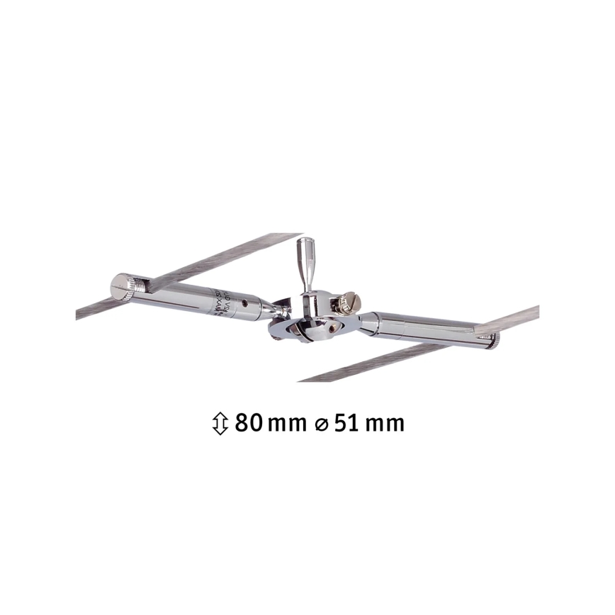 Paulmann 94147 - 1xGU5,3/10W Foco para sistema de carril TOGO 12V cromado mate
