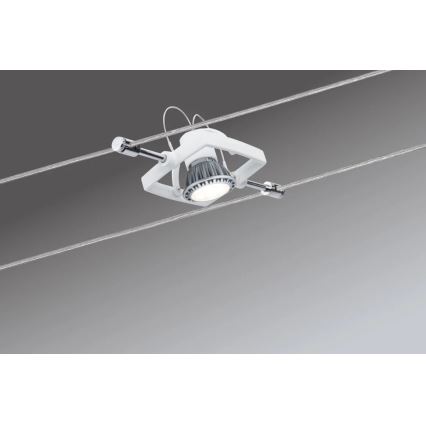 Paulmann 94149 - CONJUNTO 5xGU5,3/10W Foco para um sistema de cordas TECH 230V branco