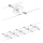 Paulmann 94149 - CONJUNTO 5xGU5,3/10W Luminária de spot para sistema de cabos TECH 230V branco