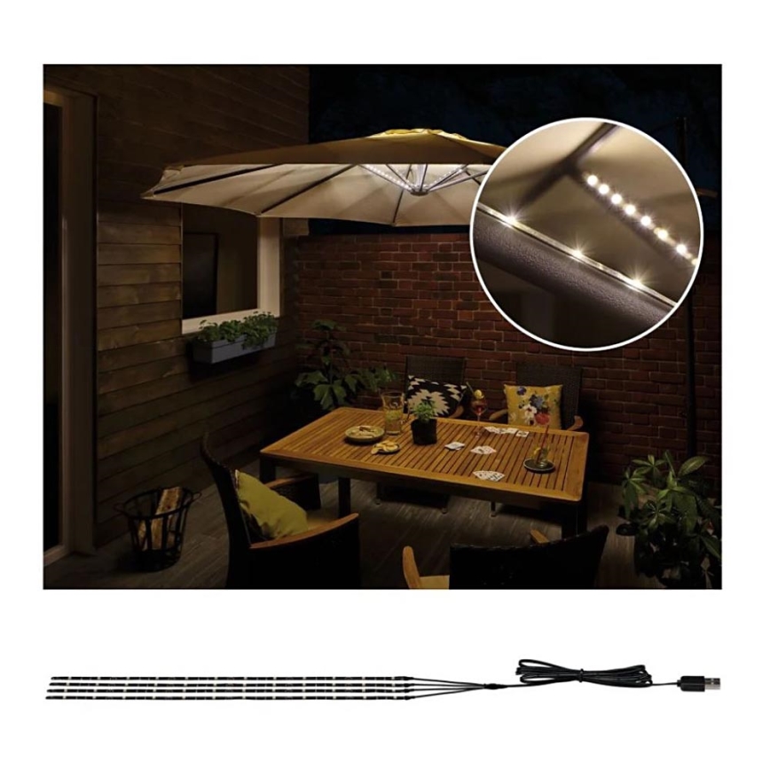 Paulmann 94208 - LED/1,8W Iluminação para guarda-sol PARASOL 5V/USB