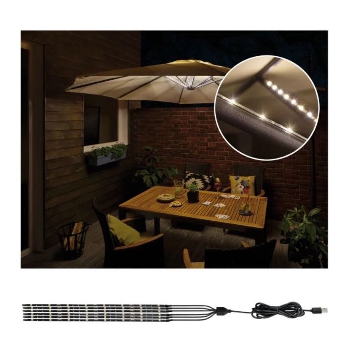 Paulmann 94219 - LED/1,8W Iluminação de guarda-sol 5V/USB