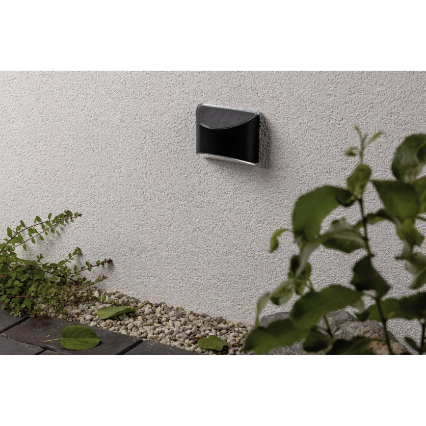 Paulmann 94233 - LED/0,05W IP44 Iluminação solar de parede ELLIOT 1,2V