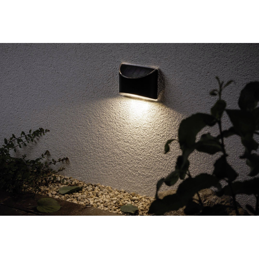 Paulmann 94233 - LED/0,05W IP44 Iluminação solar de parede ELLIOT 1,2V