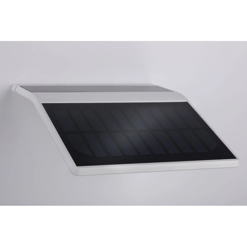 Paulmann 94244 - Aplique de parede solar LED 1,2 W IP44 com sensor YOKO 3,7 V 1800 mAh branco