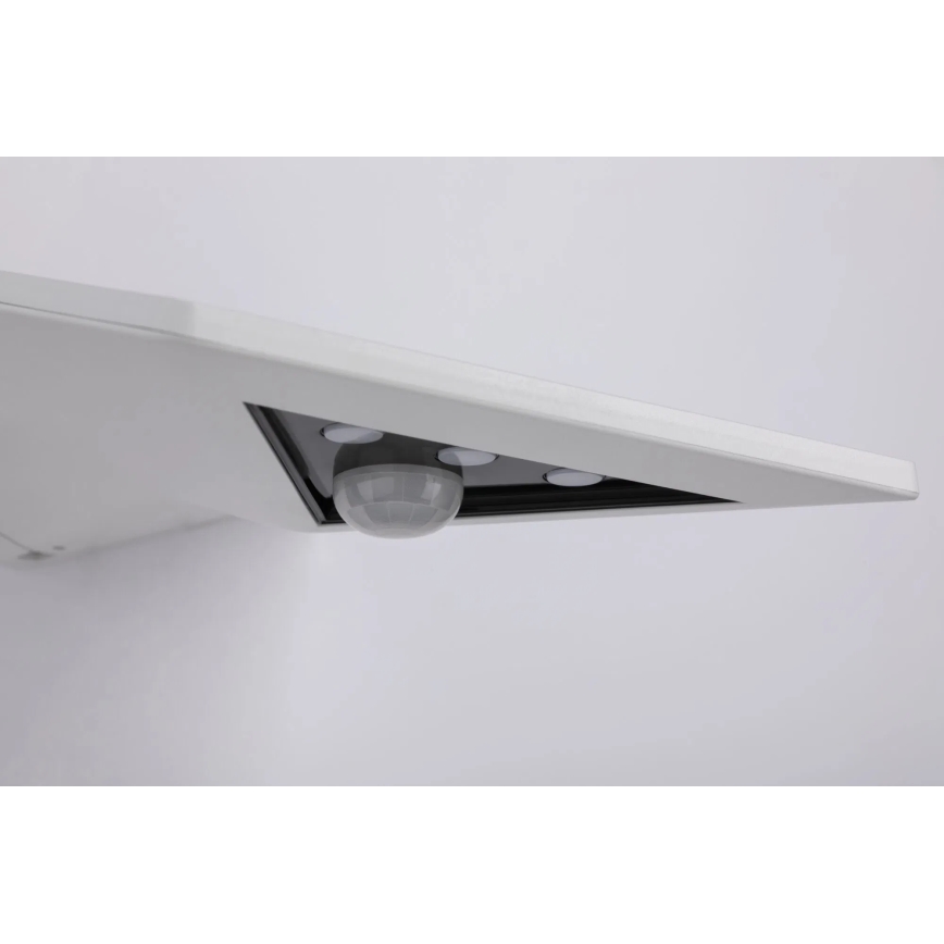 Paulmann 94244 - Aplique de parede solar LED 1,2 W IP44 com sensor YOKO 3,7 V 1800 mAh branco